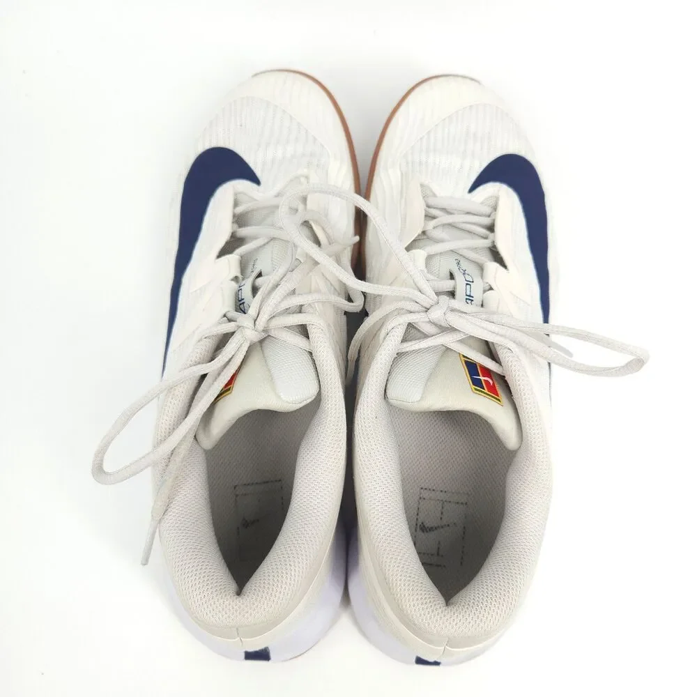 Nike Vapor Pro Tennis Shoes Mens Size 11.5 White Navy Gum Sole FZ2161-100